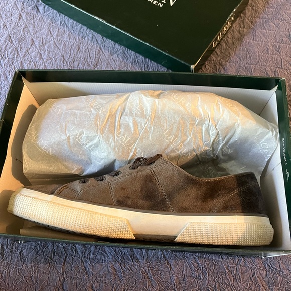 Lauren Grey Velvet Sneakers - Picture 7 of 10